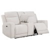 Kennett Ivory Power Reclining Loveseat