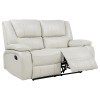 Camila White Reclining Living Room Set