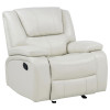 Camila White Glider Recliner