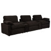 Collins Chocolate Brown Power Reclining Home Theater Seating