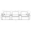 Collins Chocolate Brown Power Reclining Home Theater Seating