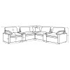Collins Black 7-Piece Modular Power Reclining Sectional