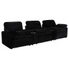 Collins Black Modular Power Reclining Sectional