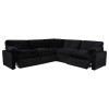 Collins Black 5-Piece Modular Power Reclining Sectional