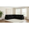 Collins Black 5-Piece Modular Power Reclining Sectional