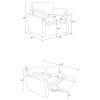 Collins Black Power Reclining Living Room Set
