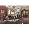 Versailles 120 Inch Dining Room Set w/ Oval Back Chairs (Cherry Oak)