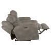 Ferrington Power Lay Flat Reclining Sofa (Steel)