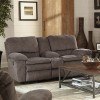 Reyes Power Lay Flat Reclining Loveseat w/ Console (Graphite)