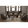Lenny Chocolate Power Lay Flat Reclining Living Room Set