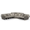Rendezvous Umber and Fawn 5-Piece Power Reclining Sectional w/ Adjustable Headrests