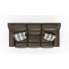 Arezzo Chocolate Zero Gravity Power Reclining Sofa w/ Power Headrests