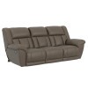 Sentinel Taupe Power Lay Flat Reclining Sofa