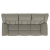 Sentinel Smoke Power Lay Flat Reclining Sofa