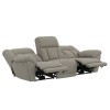 Sentinel Smoke Power Lay Flat Reclining Sofa