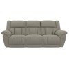 Sentinel Smoke Power Lay Flat Reclining Sofa