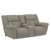 Sentinel Smoke Power Lay Flat Reclining Loveseat w/ Console