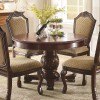 Chateau De Ville Round Dining Room Set (Espresso)