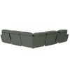 Spoleto Pine 6-Piece Power Reclining Sectional w/ Power Euro Headrests