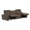 Spoleto Cafe Latte Power Reclining Sofa w/ Power Euro Headrests