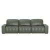 Spoleto Pine Power Reclining Sofa w/ Power Euro Headrests