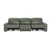 Spoleto Pine Power Reclining Sofa w/ Power Euro Headrests