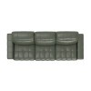 Spoleto Pine Power Reclining Sofa w/ Power Euro Headrests