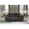 Grearview Charcoal Power Reclining Sofa w/ Adjustable Headrests