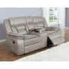 Greer Glider Loveseat w/ Console (Taupe)