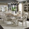 Farmhouse Reimagined Rectangular Dining Set w/ Splat Back Chairs and Bench