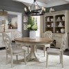 Farmhouse Reimagined Oval Dining Room Set w/ Splat Back Chairs