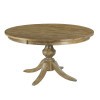 The Nook 54 Inch Round Pedestal Dining Table (Brushed Oak)
