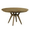 The Nook 54 Inch Round Dining Table (Brushed Oak)