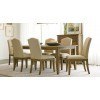 The Nook 80 Inch Rectangular Dining Set (Oak) w/ Parsons Chairs