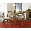 The Nook 60 Inch Counter Height Dining Room Set (Oak)