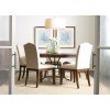 The Nook 54 Inch Metal Dining Room Set (Hewned Maple)