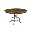 The Nook 54 Inch Metal Dining Table (Hewned Maple)