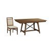 The Nook 60 Inch Trestle Dining Room Set (Hewned Maple)