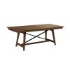 The Nook 80 Inch Trestle Dining Table (Hewned Maple)
