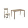 The Nook 60 Inch Counter Height Dining Room Set (Heathered Oak)