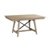 The Nook 60 Inch Trestle Dining Table (Heathered Oak)