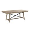 The Nook 80 Inch Trestle Dining Table (Heathered Oak)