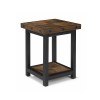 Carpenter Chairside Table (Rustic Brown)