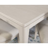 Maren Fresh Canvas Leg Dining Room Set w/ Fluted Curved Back Chairs