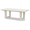 Maren Fresh Canvas Double Pedestal Dining Table