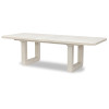 Maren Fresh Canvas Double Pedestal Dining Table