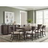 Maren Truffle Leg Dining Room Set w/ Fluted Curved Back Chairs