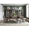 Maren Truffle Leg Dining Room Set w/ Fluted Curved Back Chairs