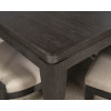 Maren Truffle Leg Dining Room Set w/ Fluted Curved Back Chairs