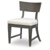 Maren Truffle Fluted Curved Back Side Chair (Set of 2)